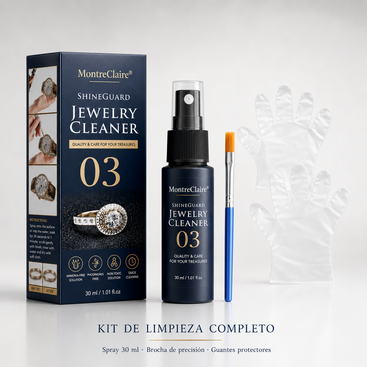 MontreClaire® ShineGuard – Limpiador para Relojes y Joyas MontreClaire®
